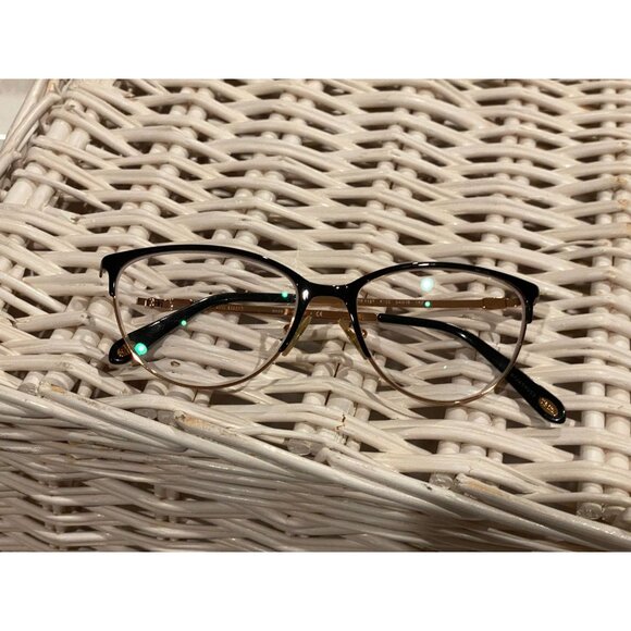 Tiffany & Co TF 1127 6122 Black & Rose Gold Eyeglasses Frames 54-16-140 DAMAGED - Picture 8 of 13